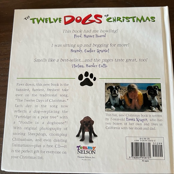 1 CD + 2 hardcover books for Dog Lovers 12 Dogs of Christmas Pets Letters to God - Picture 10 of 16